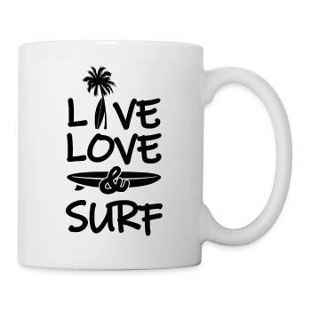 115 Live long surf - Mug - white - Right
