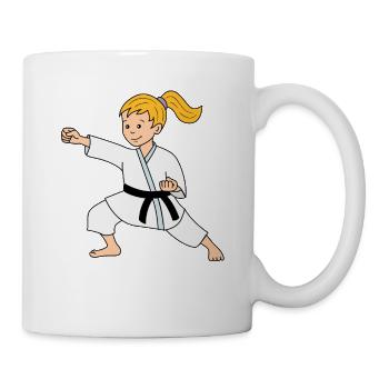 Karaté filles - Mug blanc - blanc - Droite