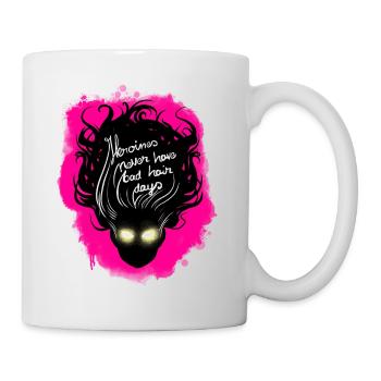 Heroines never have bad hair days - Tasse - Weiß - Rechts