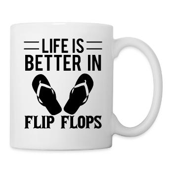 Flip Flops - Tasse - Weiß - Rechts