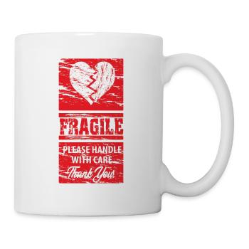 Amour, Célibataire, Coeur, Cadeau, Idée Cadeau - Mug blanc - blanc - Droite