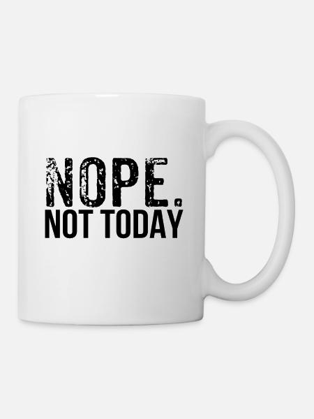 Nope - Tasse - Weiß