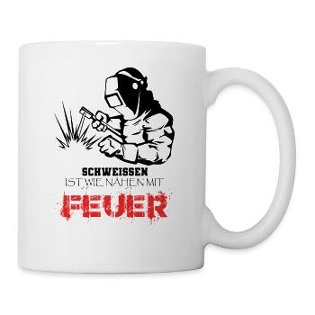 Welding Is Like Sewing With Fire - Mug - white - Right