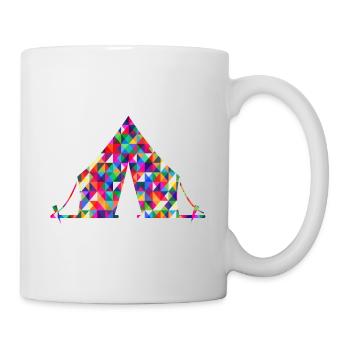 Zelt - Tasse - Weiß - Rechts