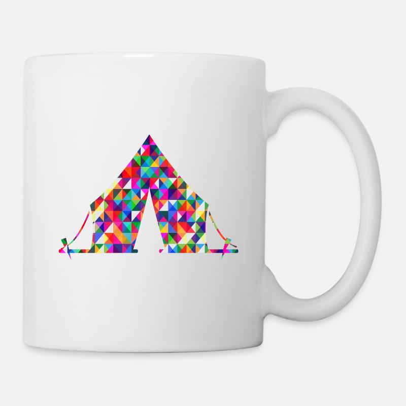 tente - Mug blanc - blanc