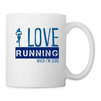 I love running - Mug - white - Right