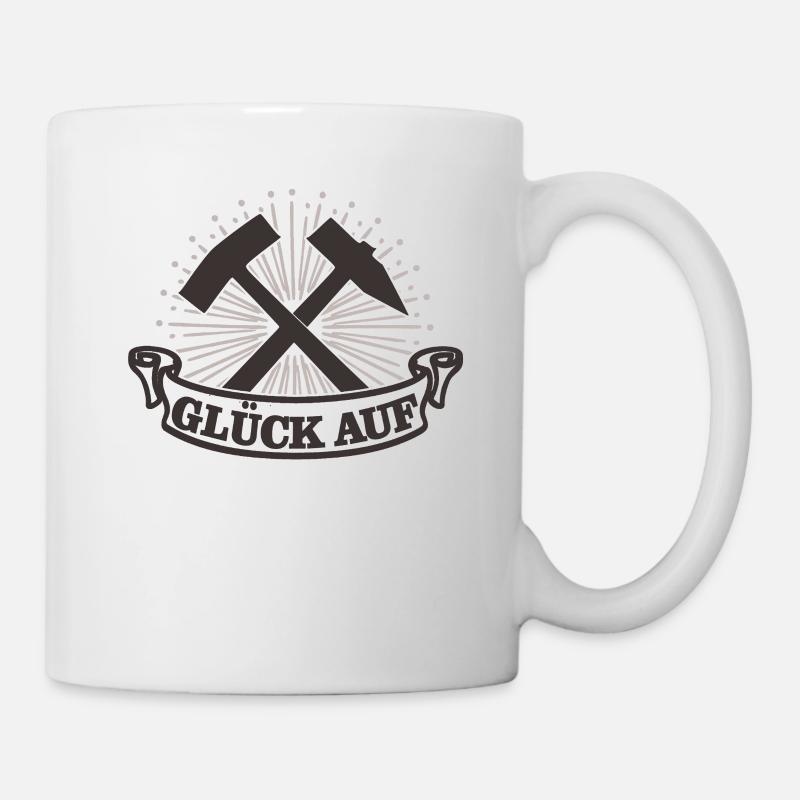 Glück Auf - Tasse - Weiß