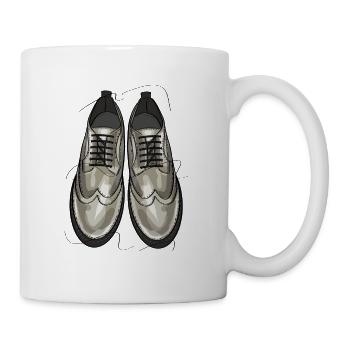 Stylish shoes - Mug - white - Right