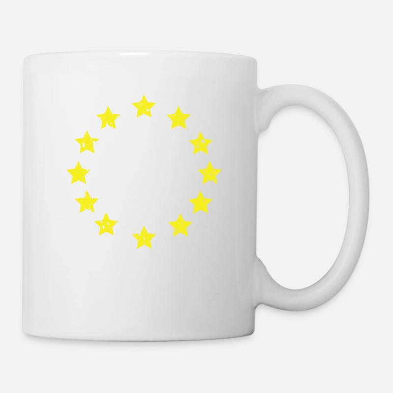 Drapeau Europe drapeau Union européenne étoile européenne - Mug blanc - blanc
