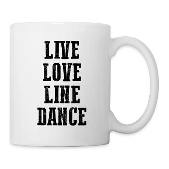 Linedance Line Dance Couple Dance Western Dance Gift - Mug - white - Right