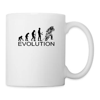 Evolution Feuerwehr Feuerwehrmann Feuerwehrfrau - Tasse - Weiß - Rechts