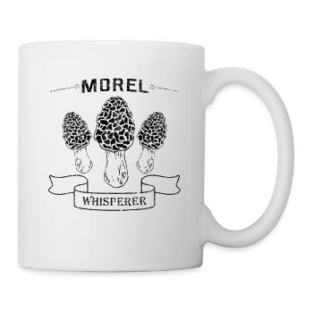 Morchel whisperer pour les cueilleurs de champignons qui aiment les champignons - Mug blanc - blanc - Droite