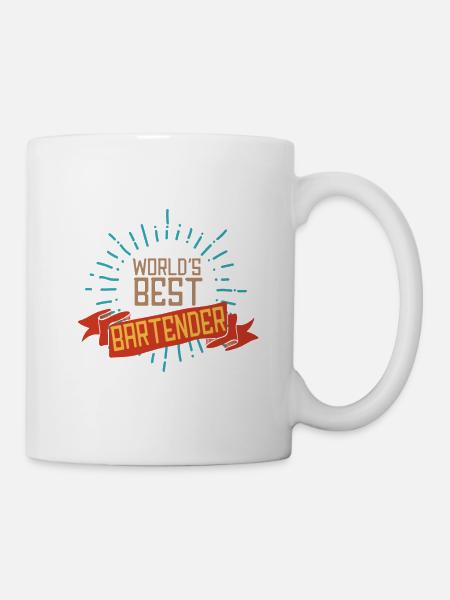 Die weltweit besten Barkeeper - Tasse - Weiß