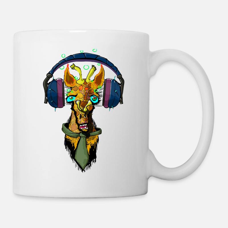 Giraffe Dj - Tasse - Weiß