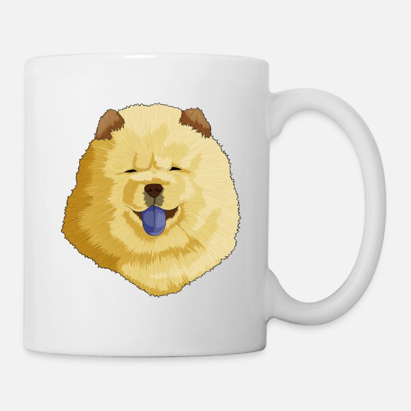 Chow Chow chien - Mug blanc - blanc