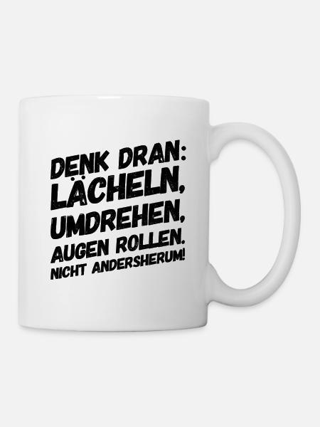 Bürohumor Büro Lustige Witzige Sprüche Lächeln - Tasse - Weiß