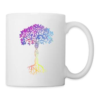 DNA Biologie Genetik Baum des Lebens Gene Geschenk - Tasse - Weiß - Rechts