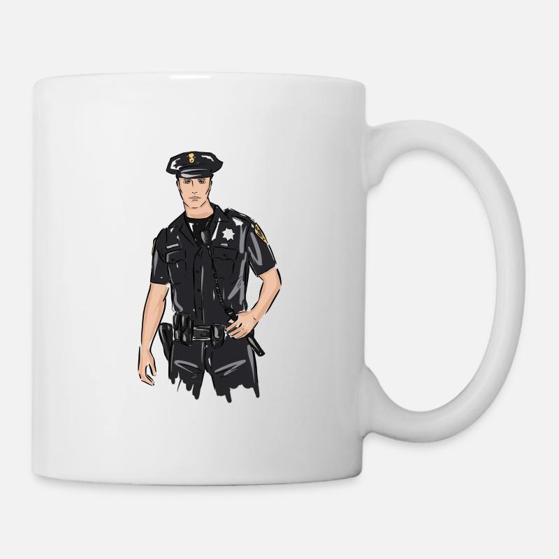 Polizist - Tasse - Weiß