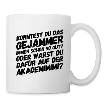 Bürohumor Büro Lustige Witzige Sprüche Mimimi - Tasse - Weiß - Rechts