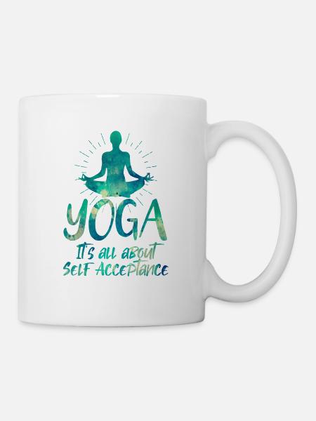 Yoga - Tasse - Weiß