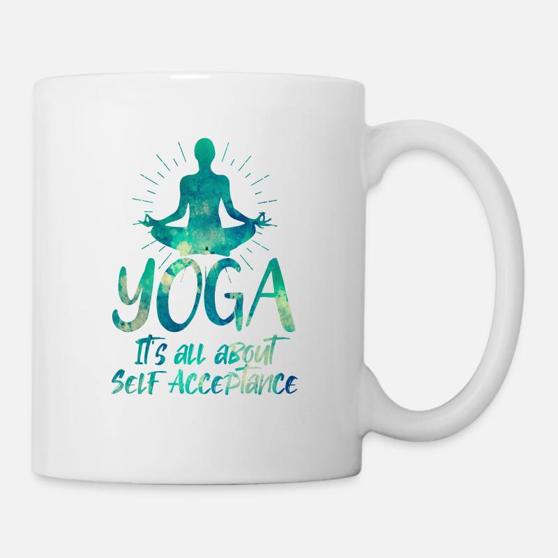 Yoga - Tasse - Weiß