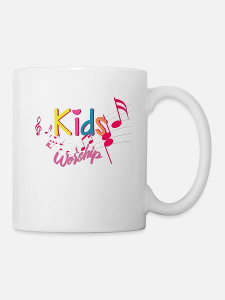 Kinder Lobpreis, Christlich für Kinder - Tasse - Weiß