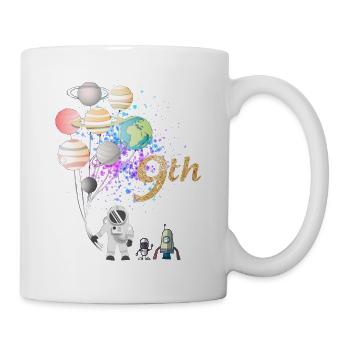 9th birthday astronaut born 2010 - Mug - white - Right
