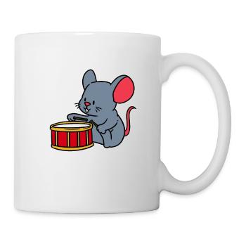 Baby Child Kids Drum Mouse Music Gift Sweet - Mug - white - Right