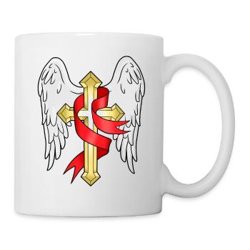 Croix Chrétiens Jésus Don Religion Pape - Mug blanc - blanc - Droite