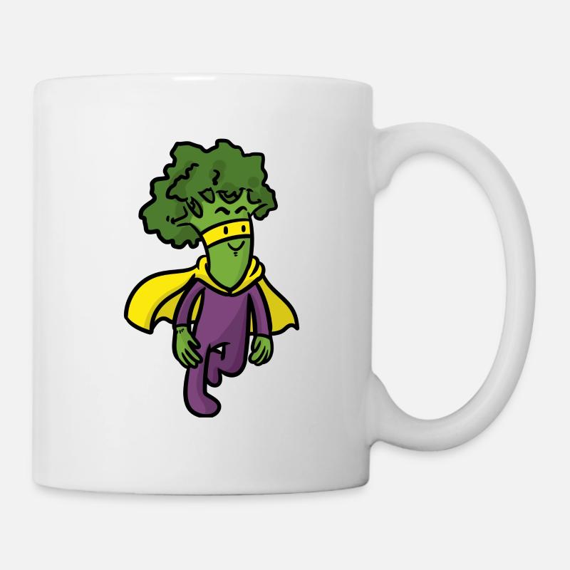 Hero Broccoli Held Broccoli - Tasse - Weiß