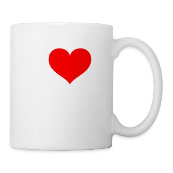 I love hockey Ich Liebe Eishockey Inline Geschenk - Tasse - Weiß - Rechts