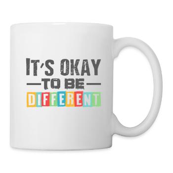 autismus anders verschieden geschenk shirt - Tasse - Weiß - Rechts