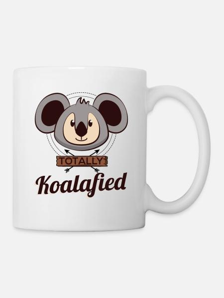 Totally Koalafied Funny Koala Bear Funny Meme - Tasse - Weiß