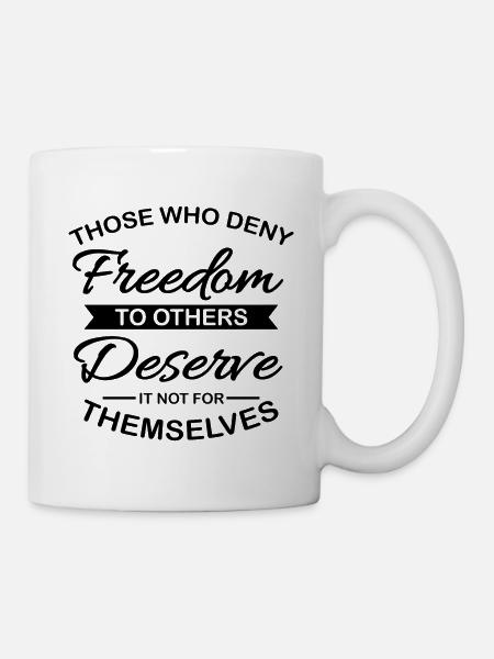 Freiheit - Tasse - Weiß