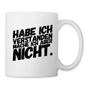 Bürohumor Büro Lustige Witzige Sprüche Frech - Tasse - Weiß - Rechts