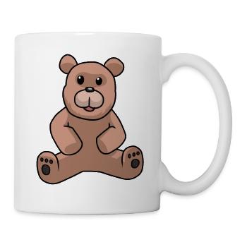 Teddy Ours en peluche Enfants Toddler Ours brun Bébé - Mug blanc - blanc - Droite