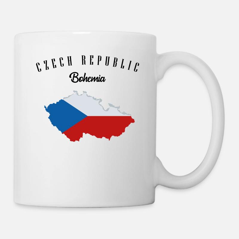 Cool Tschechien Bohemia Länderumriss Geschenkidee - Tasse - Weiß