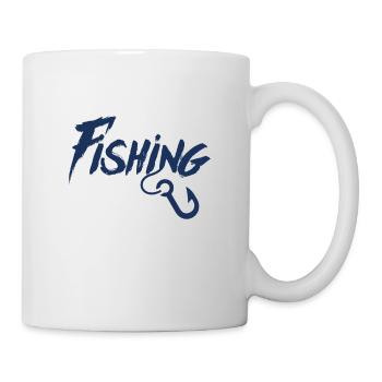 Angeln Fischer Fischen Hochseeangeln Angler - Tasse - Weiß - Rechts