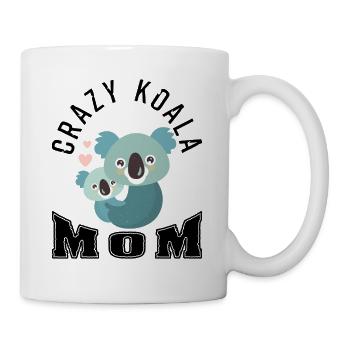 Crazy Koala Mom - Tasse - Weiß - Rechts