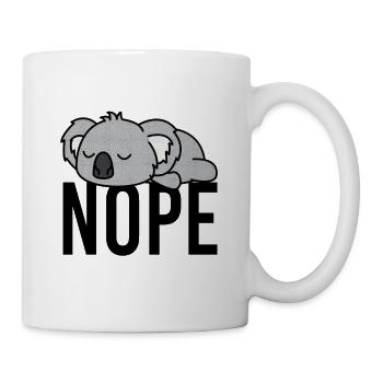 Nope Funny Koala fan - Mug - white - Right