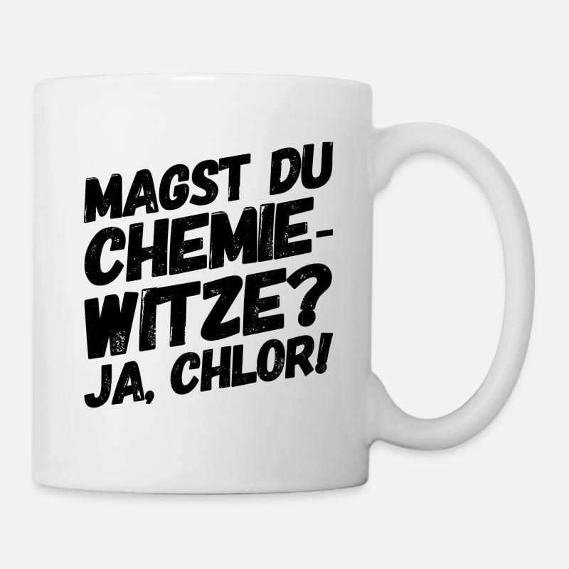 Nerd Nerdy Geek Lustige Sprüche Chemie - Tasse - Weiß