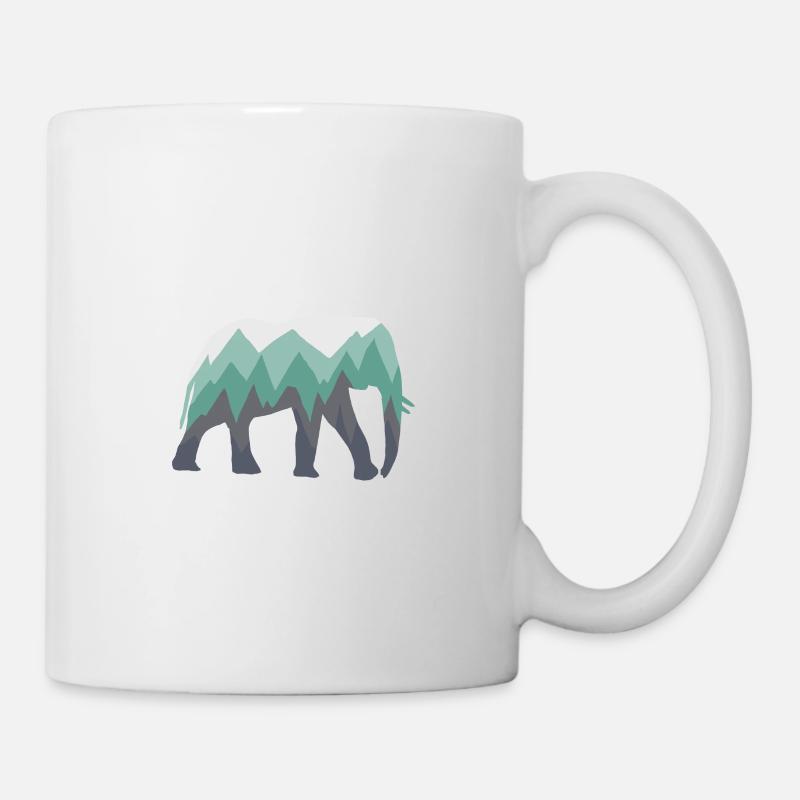 Elefant - Tasse - Weiß