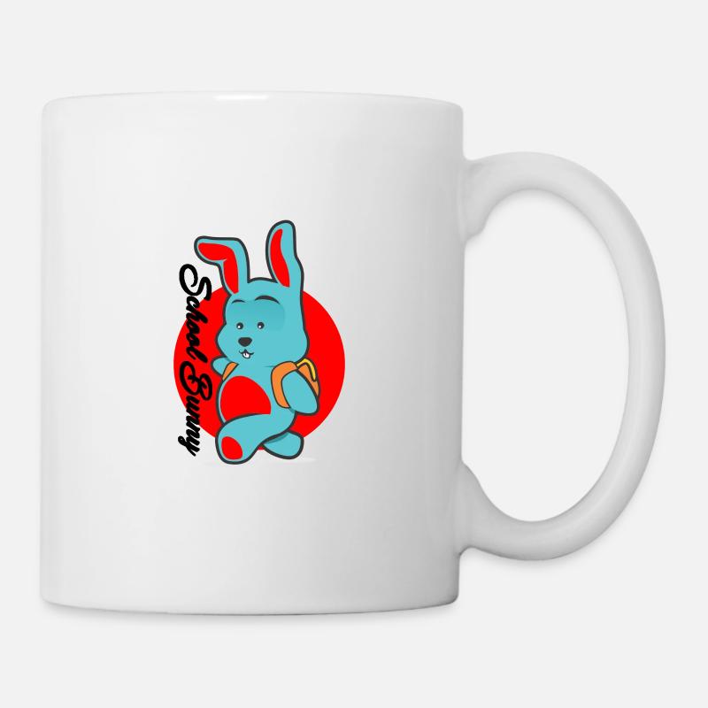 École lapin école lapin - Mug blanc - blanc