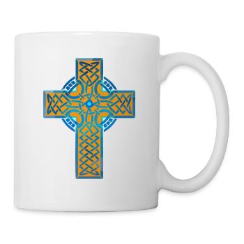 Kreuz Kreuze Kirche Gott Spirituell Christentum - Tasse - Weiß - Rechts