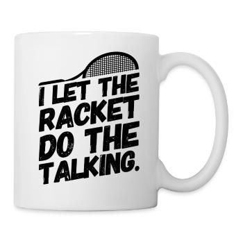 Tennis, tennis, parole, raquette tennis - Mug blanc - blanc - Droite