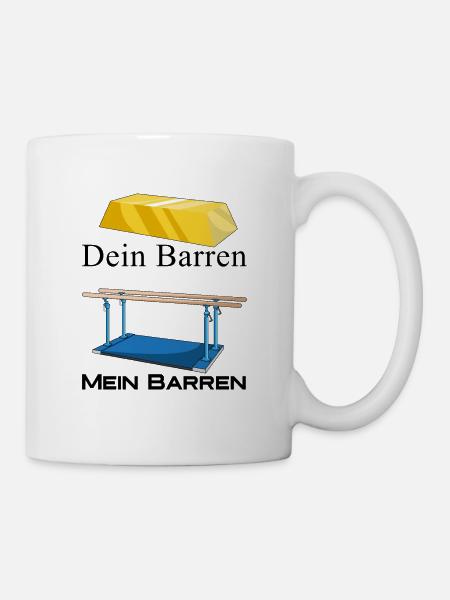 Dein Barren mein Barren Turnen - Tasse - Weiß