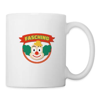 Fasching - Tasse - Weiß - Rechts