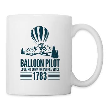 Balloon - Balloon Pilot depuis 1783 - Mug blanc - blanc - Droite