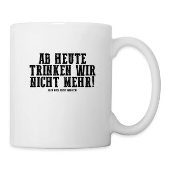 Lustiges Mallorca T-Shirt - Lustiger Spruch Urlaub - Tasse - Weiß - Rechts