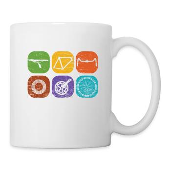 vélo - Mug blanc - blanc - Droite